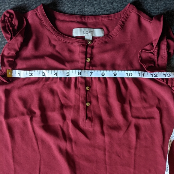 Cute Fall Blouse | LOFT | Size S - Picture 7 of 7